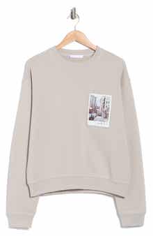 Helmut Lang Postcard Cotton French Terry Sweatshirt