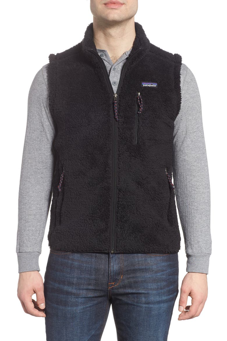 Los Gatos Fleece Vest, Main, color, BLACK