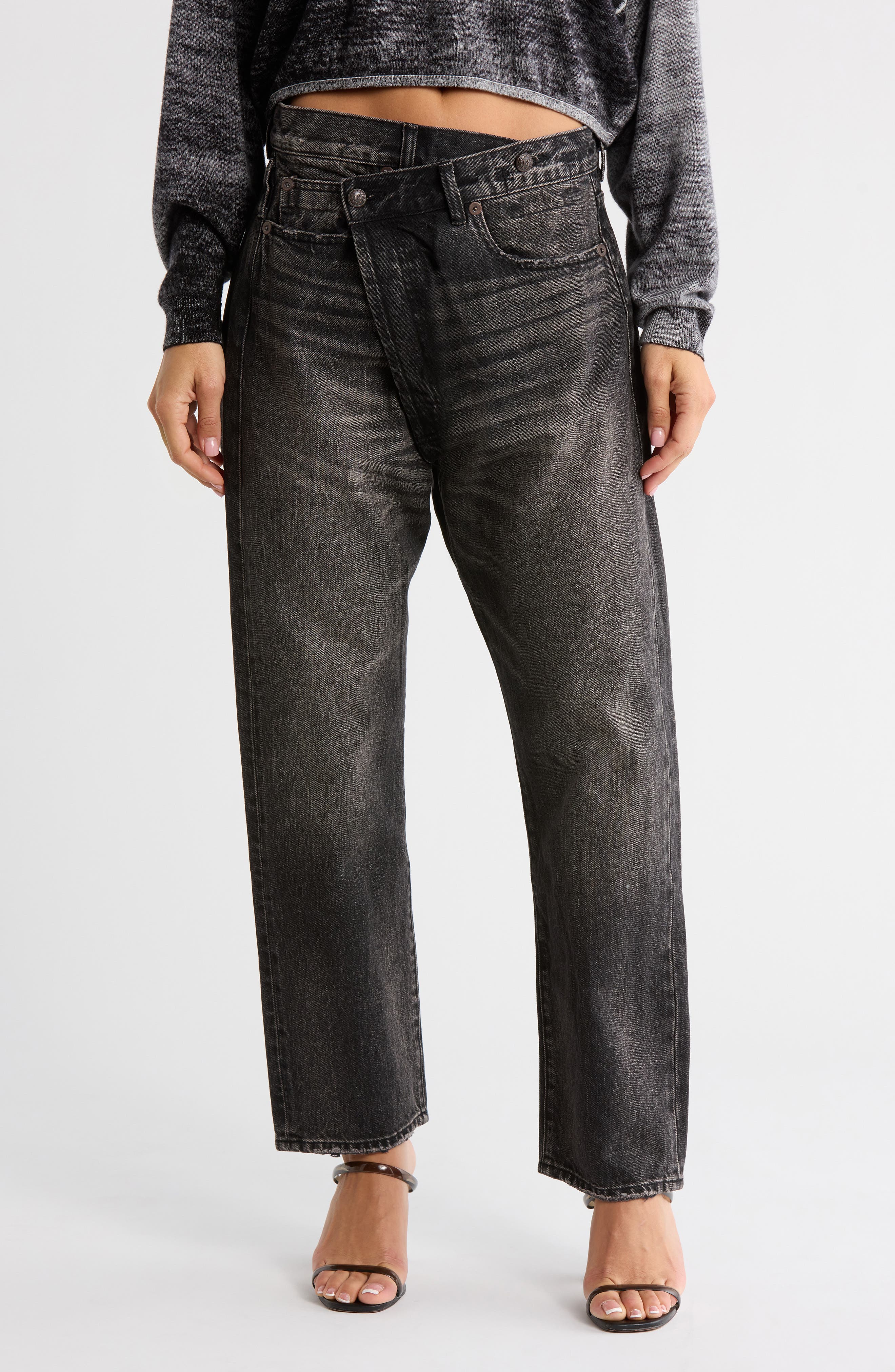 R13 Crossover Straight Leg Jeans
