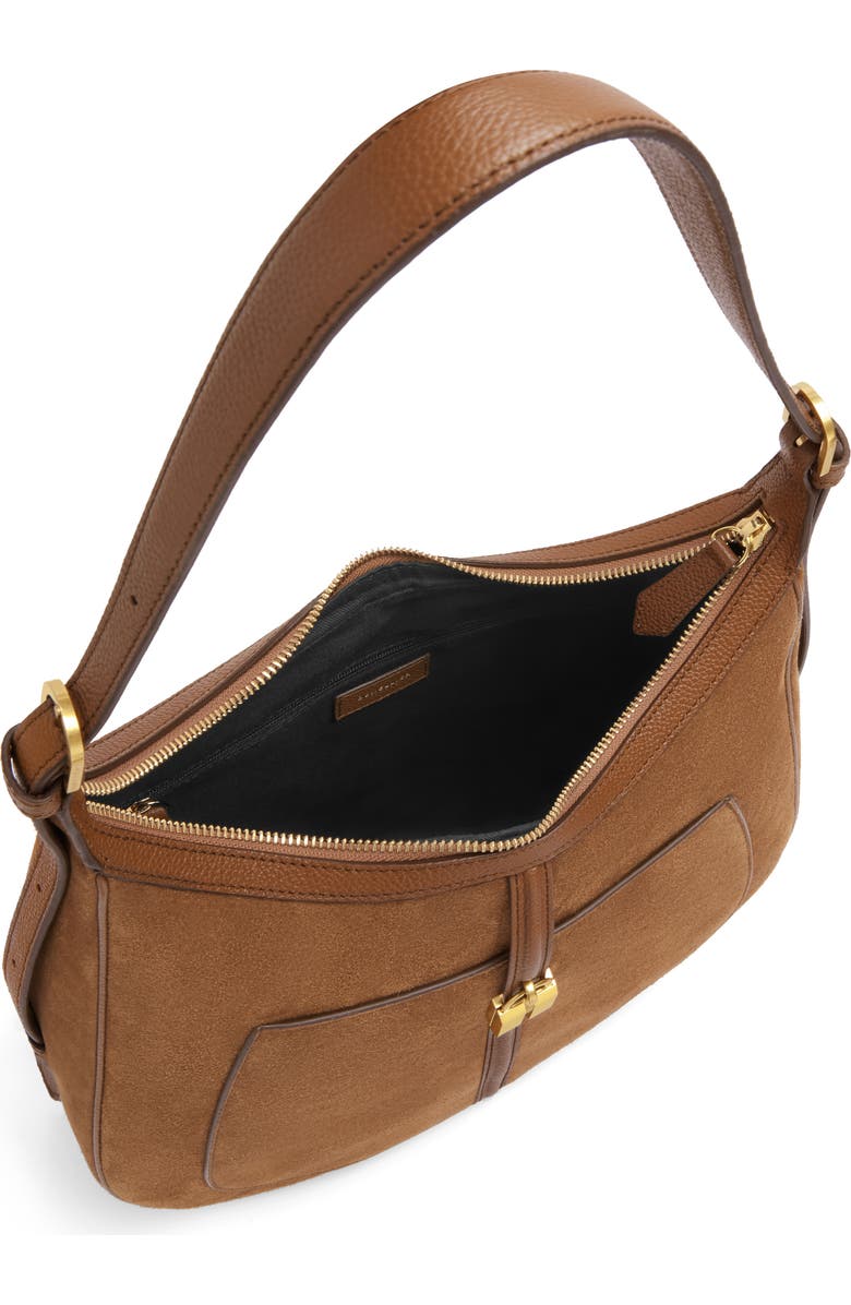 DeMellier Siena Leather Hobo Bag, Alternate, color, Deep Tan