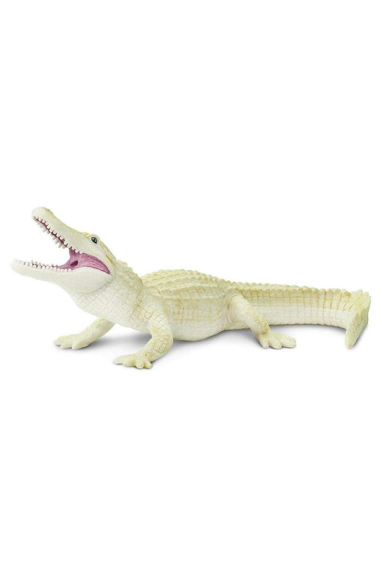 White Alligator Kids Toy Figure, Main, color, None