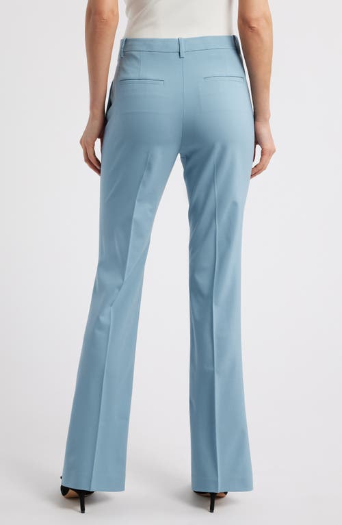 Theory Stretch Wool Trousers In Blue