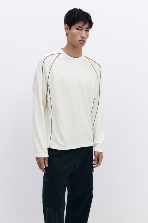 Loose-fit mesh shirt