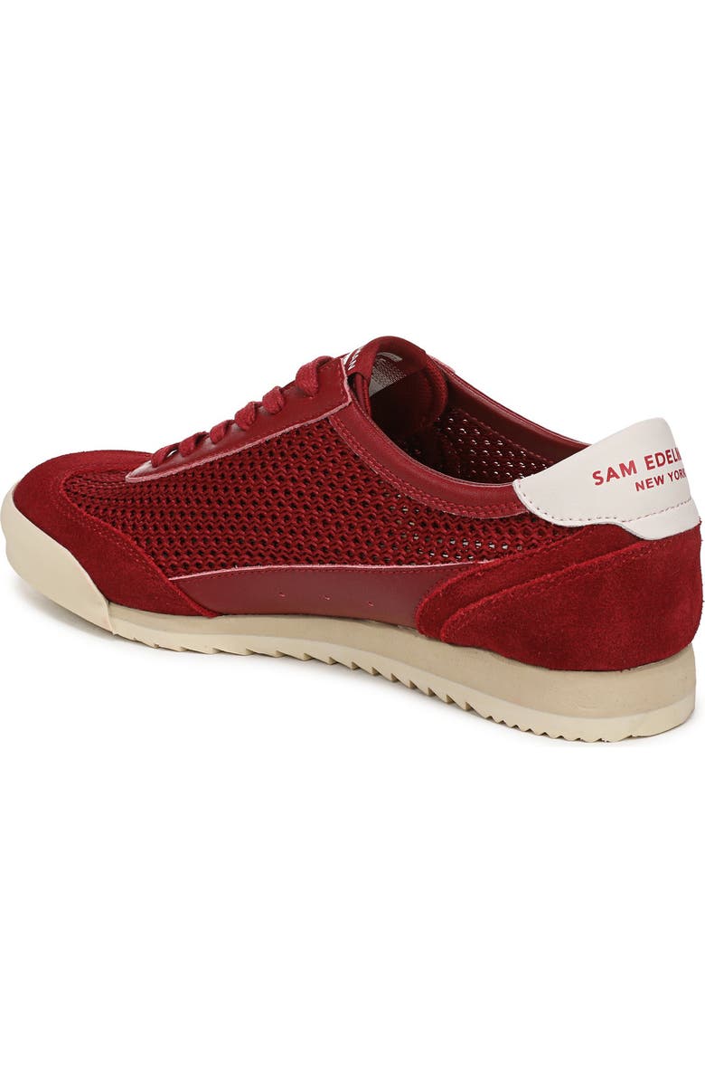 Sam Edelman Ivey Mesh Sneaker, Alternate, color, Deep Scarlet/ White