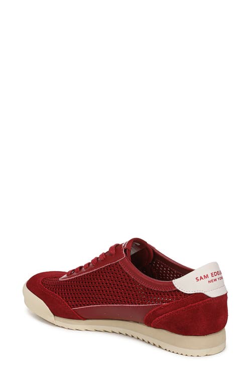 Sam Edelman Ivey Mesh Sneaker In Red