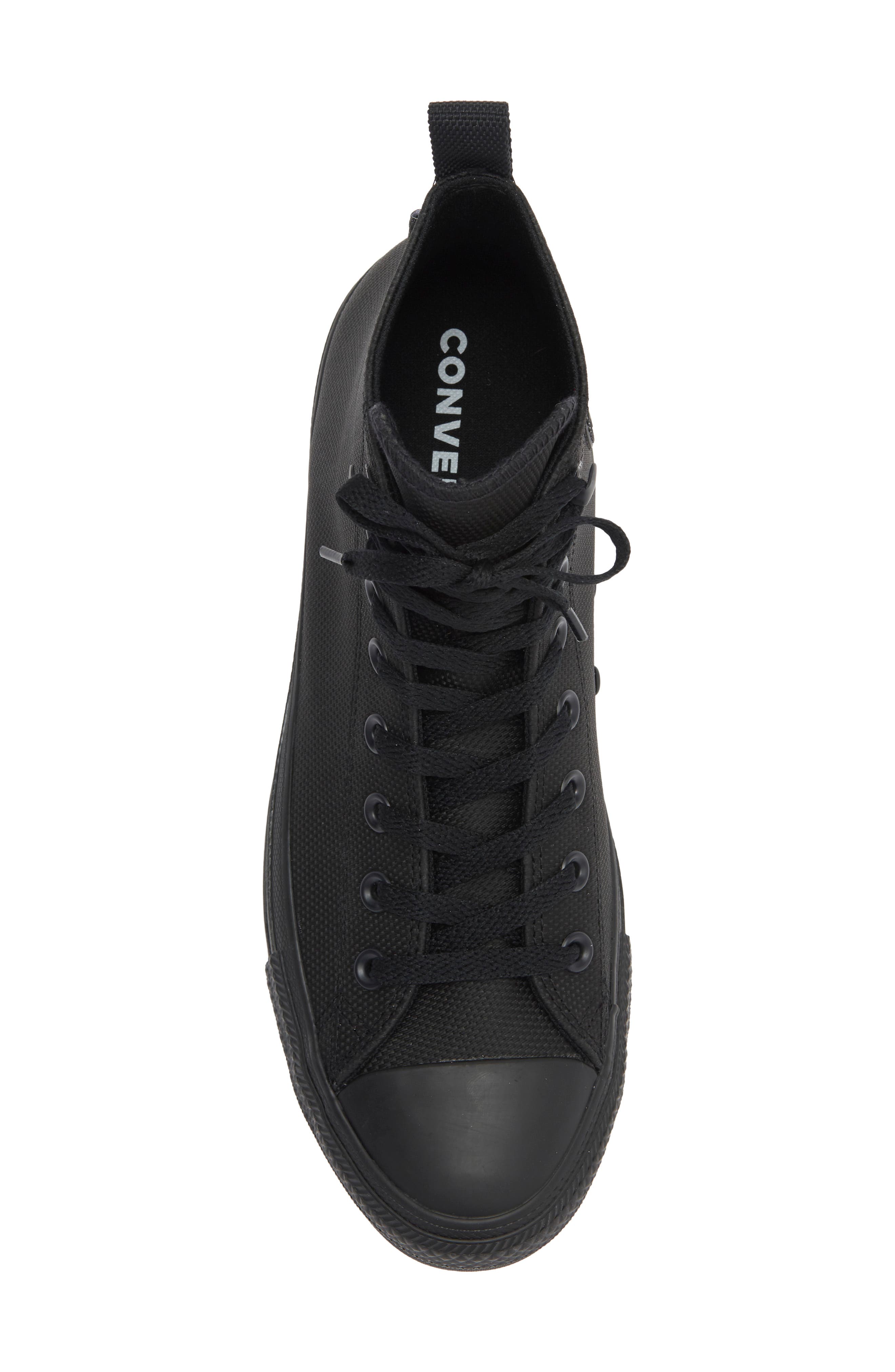 Chuck Taylor® All Star® Waterproof TecTuff® High Top Sneaker, Alternate, color, BLACK/ BLACK/ BLACK
