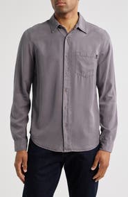 AG Aiden Solid Lyocell Button-Up Shirt