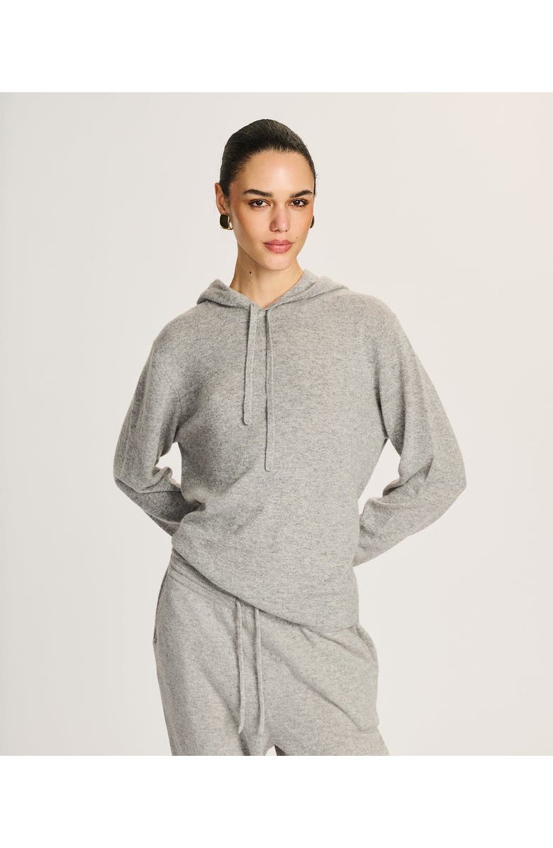 NAADAM Signature Cashmere Hoodie, Main, color, Cement