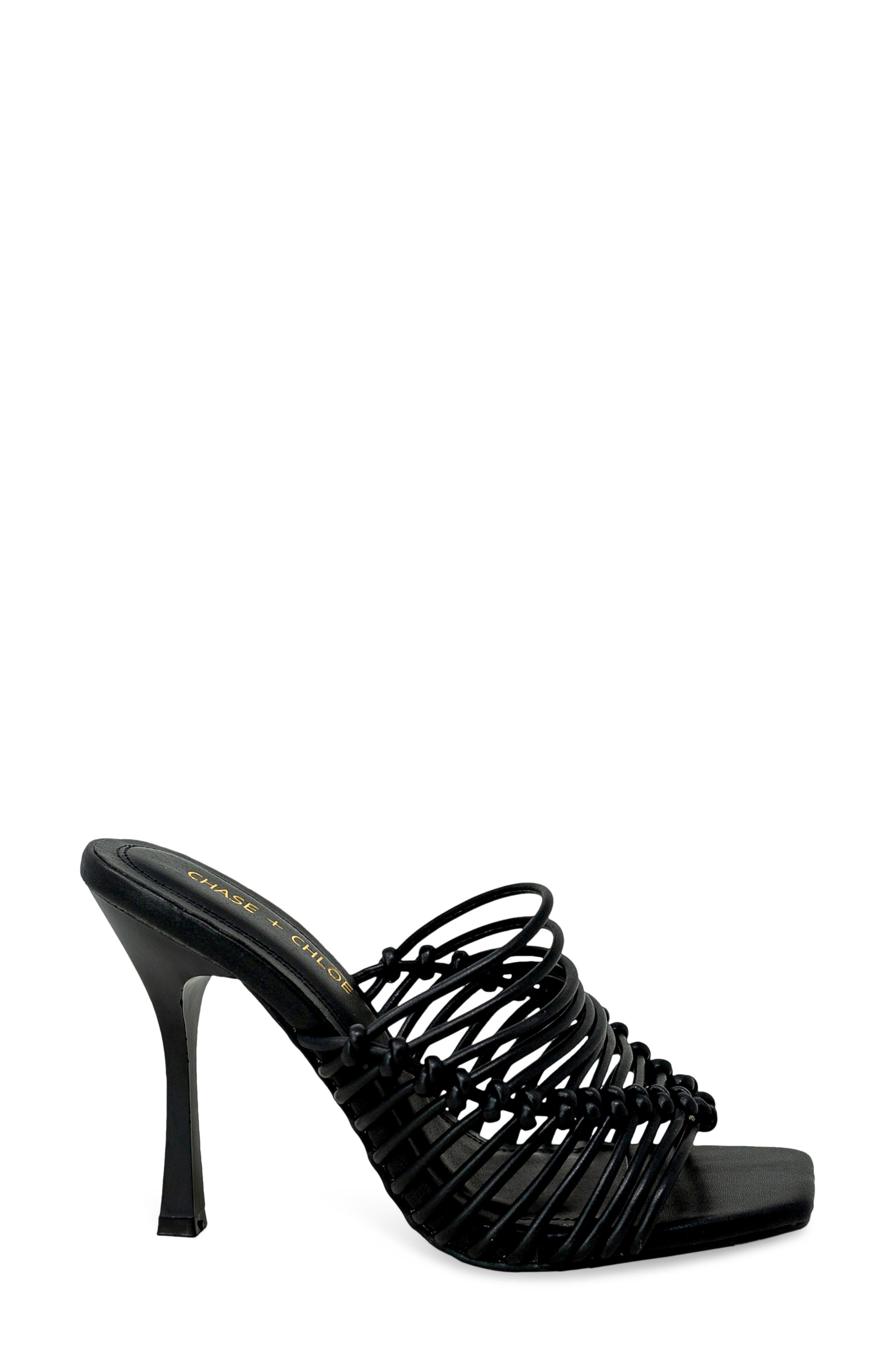 CHASE AND CHLOE Divine Caged Sandal, Alternate, color, 