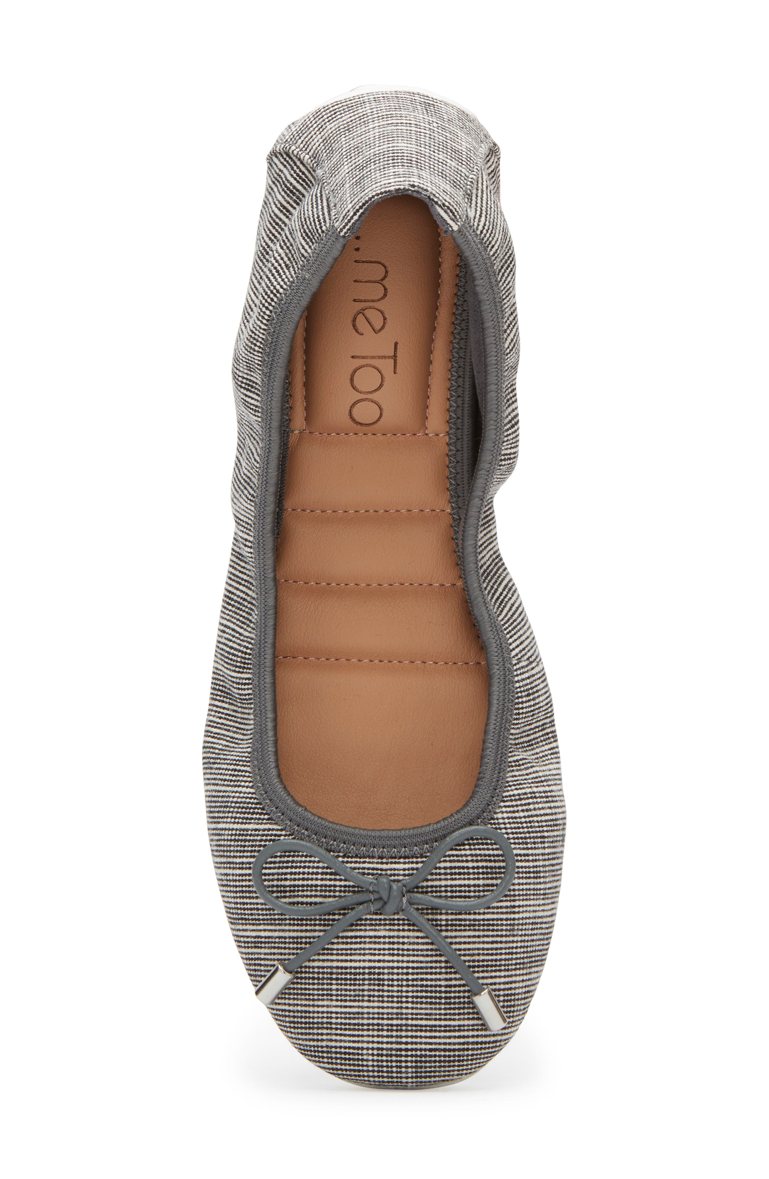 'Halle 2.0' Ballet Flat, Alternate, color, GREY LINEN FABRIC