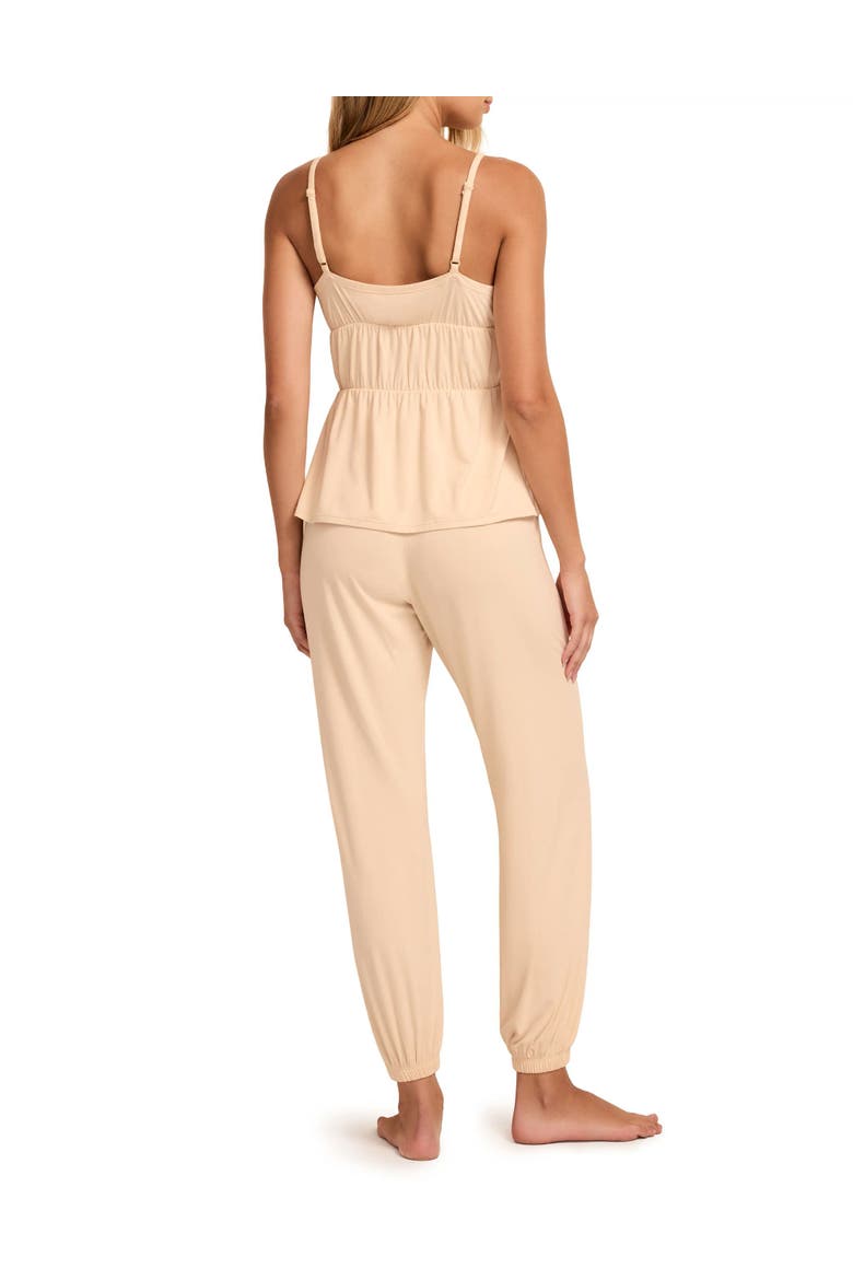 Paulina Cami And Pants Pajama Set, Alternate, color, Light beige