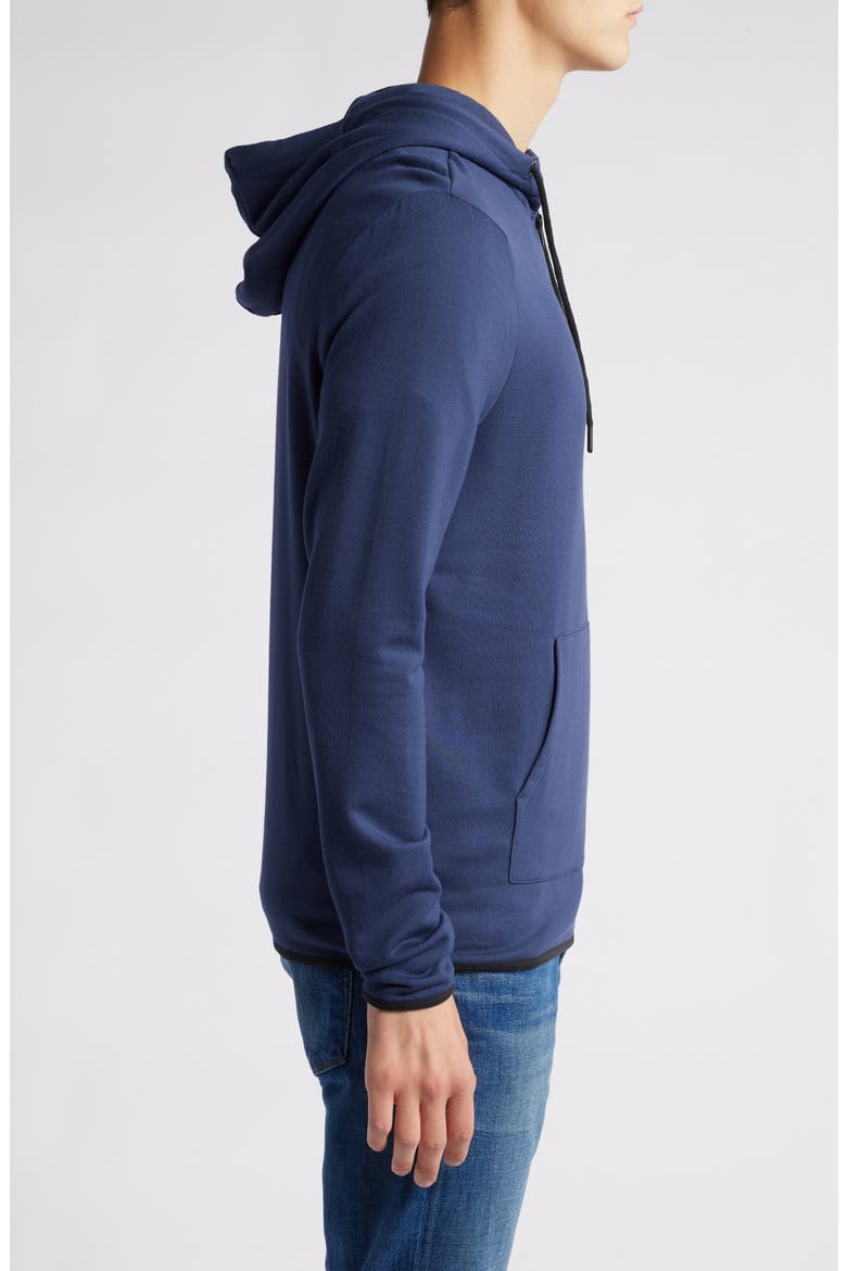 Khris Zip Hoodie, Alternate, color, RAW DENIM