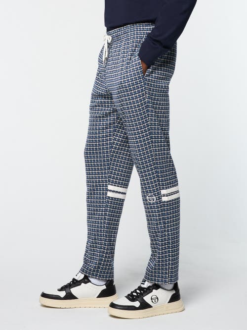Sergio Tacchini Dallas Houndstooth Track Pant In Blue