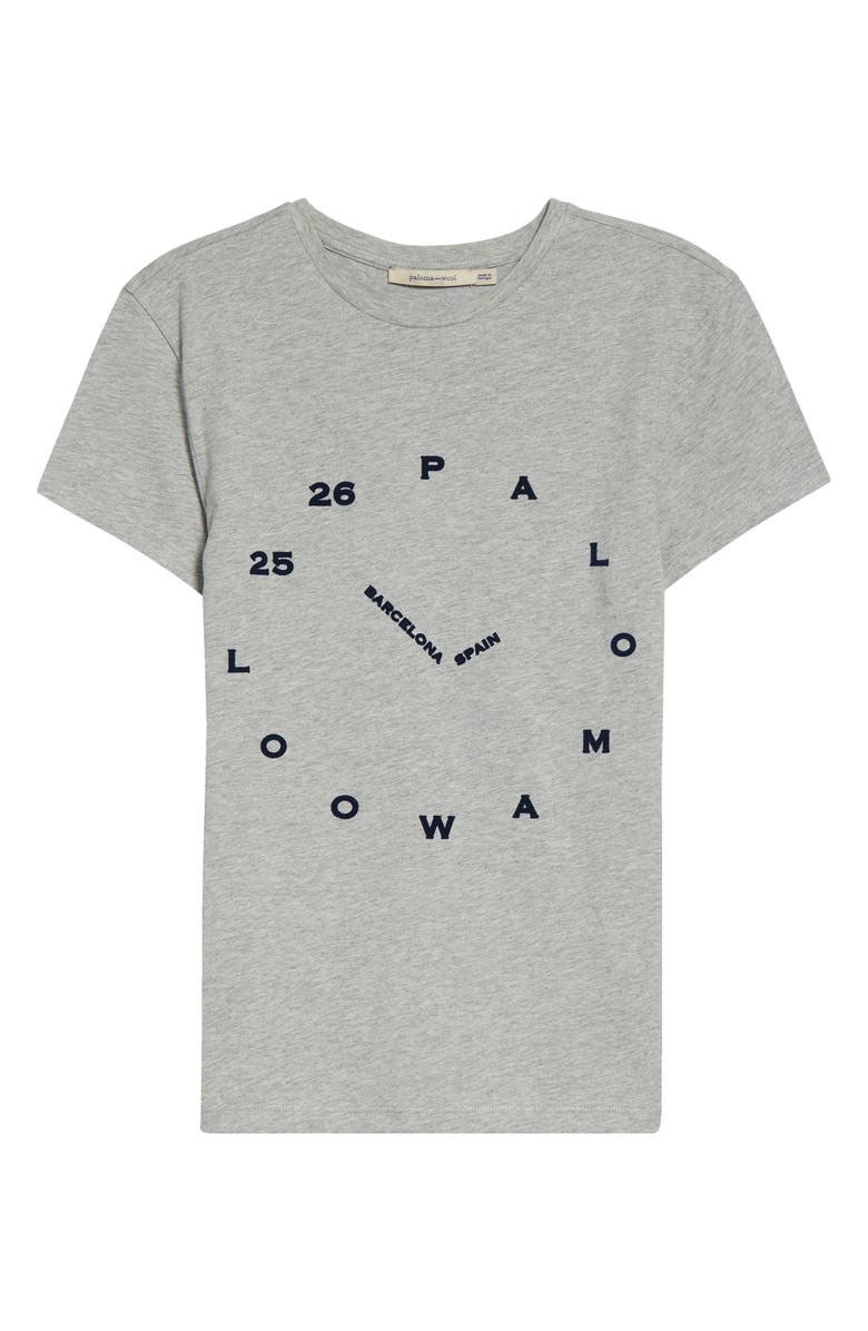 Paloma Wool O'Clock Organic Cotton Graphic T-Shirt, Alternate, color, Grey