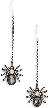 Leith Spider Linear Drop Earrings