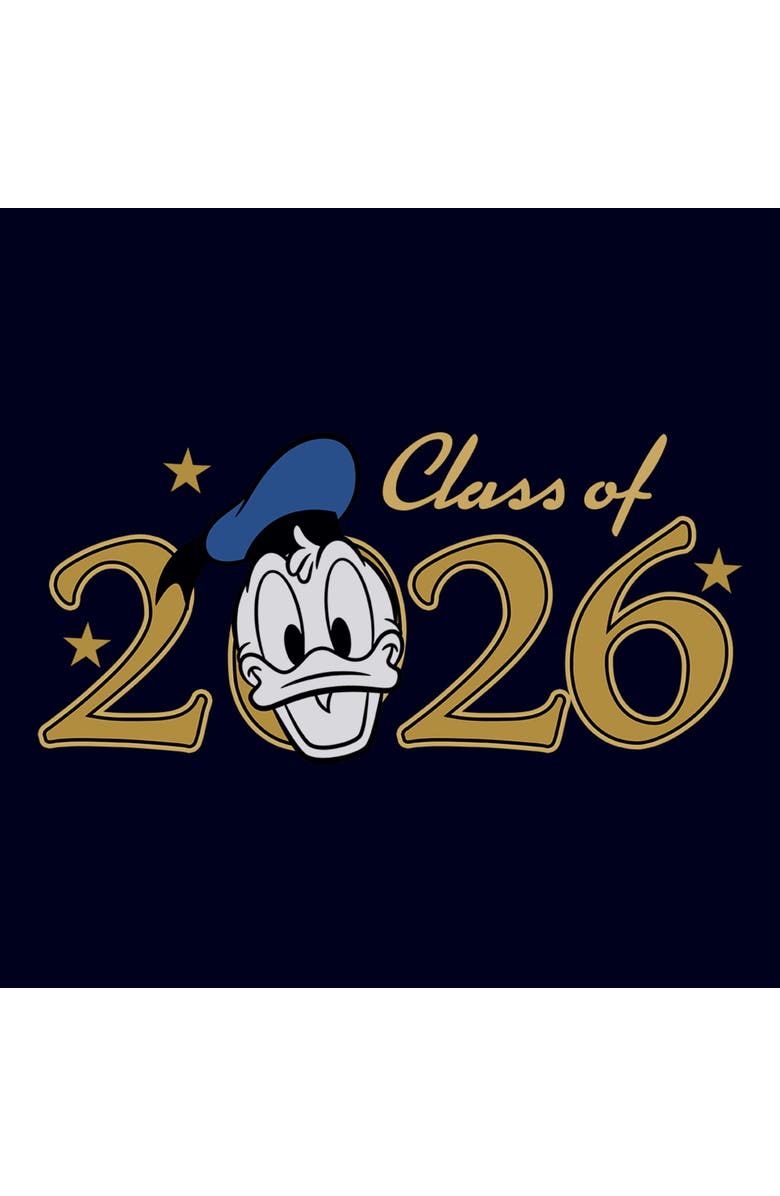 Mickey & Friends Men's Mickey & Friends Donald Class of 2026 Stars  Graphic T-Shirt, Alternate, color, Navy Blue