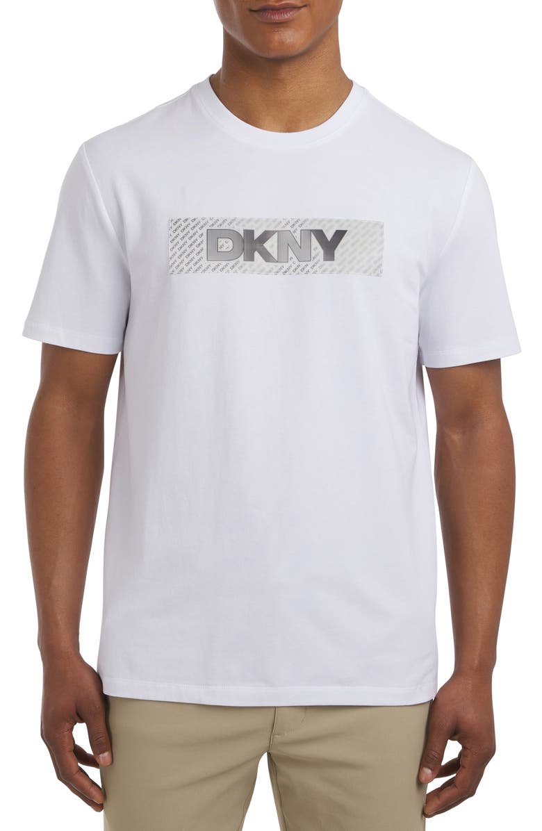 DKNY SPORTSWEAR Paradise Patch Graphic T-Shirt, Main, color, White