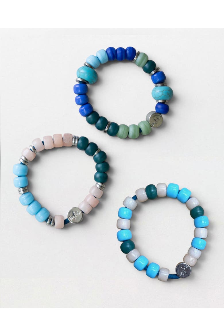 Artemis Capsule Bracelet Hairtie Set, Main, color, Cerulean