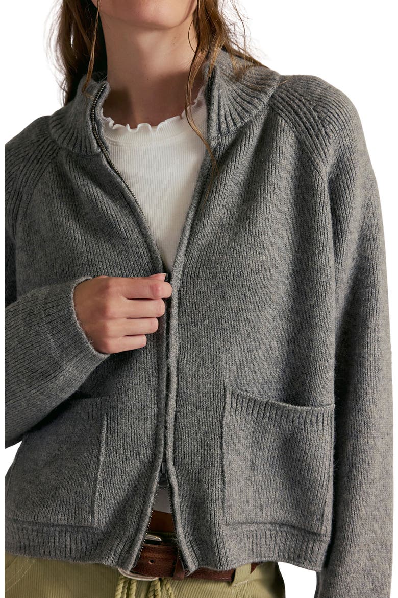 We The Free On It Full Zip Sweatshirt, Alternate, color, COOL GREY