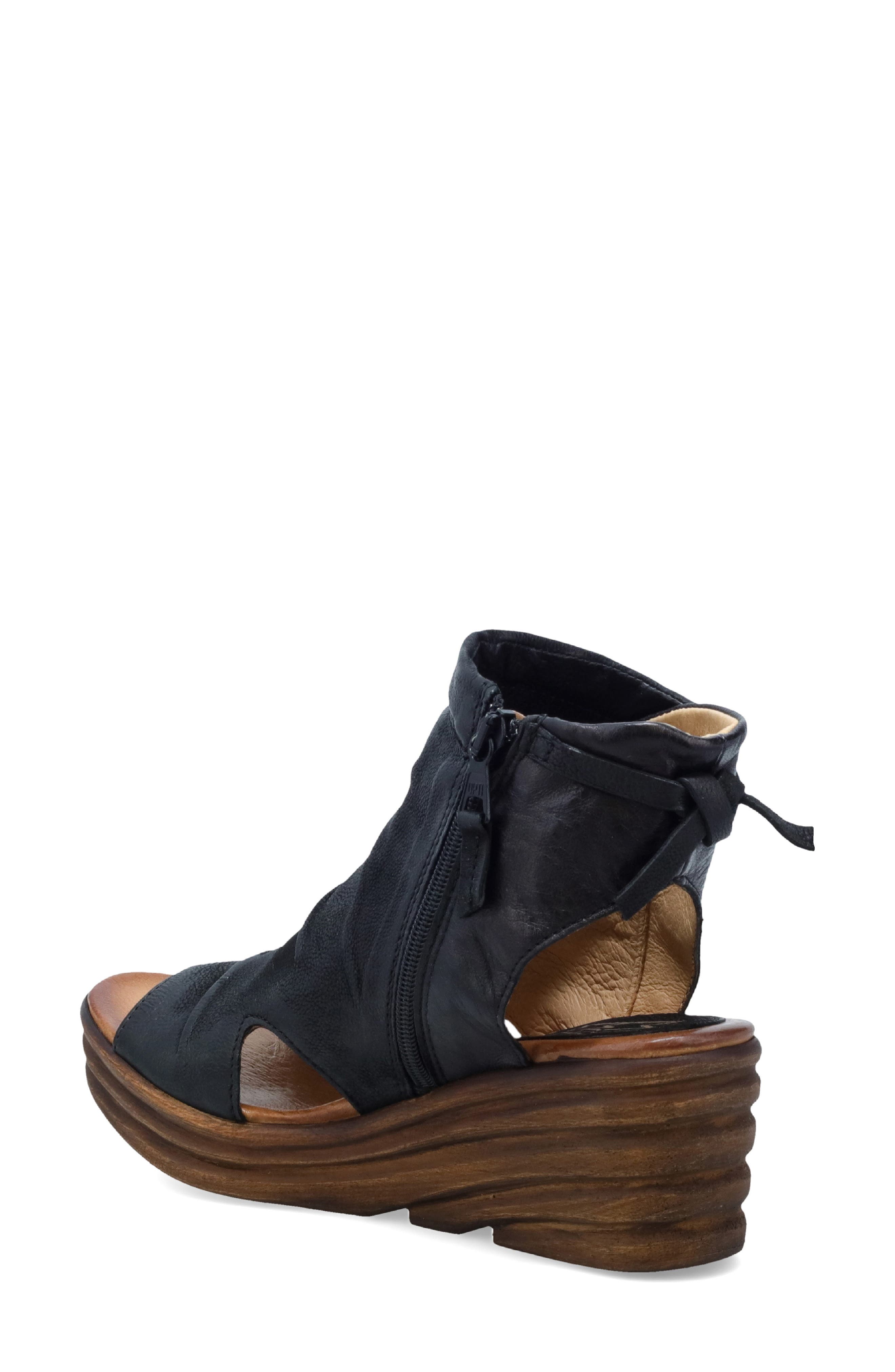 Miz Mooz Anna Slouch Wedge Sandal, Alternate, color, 