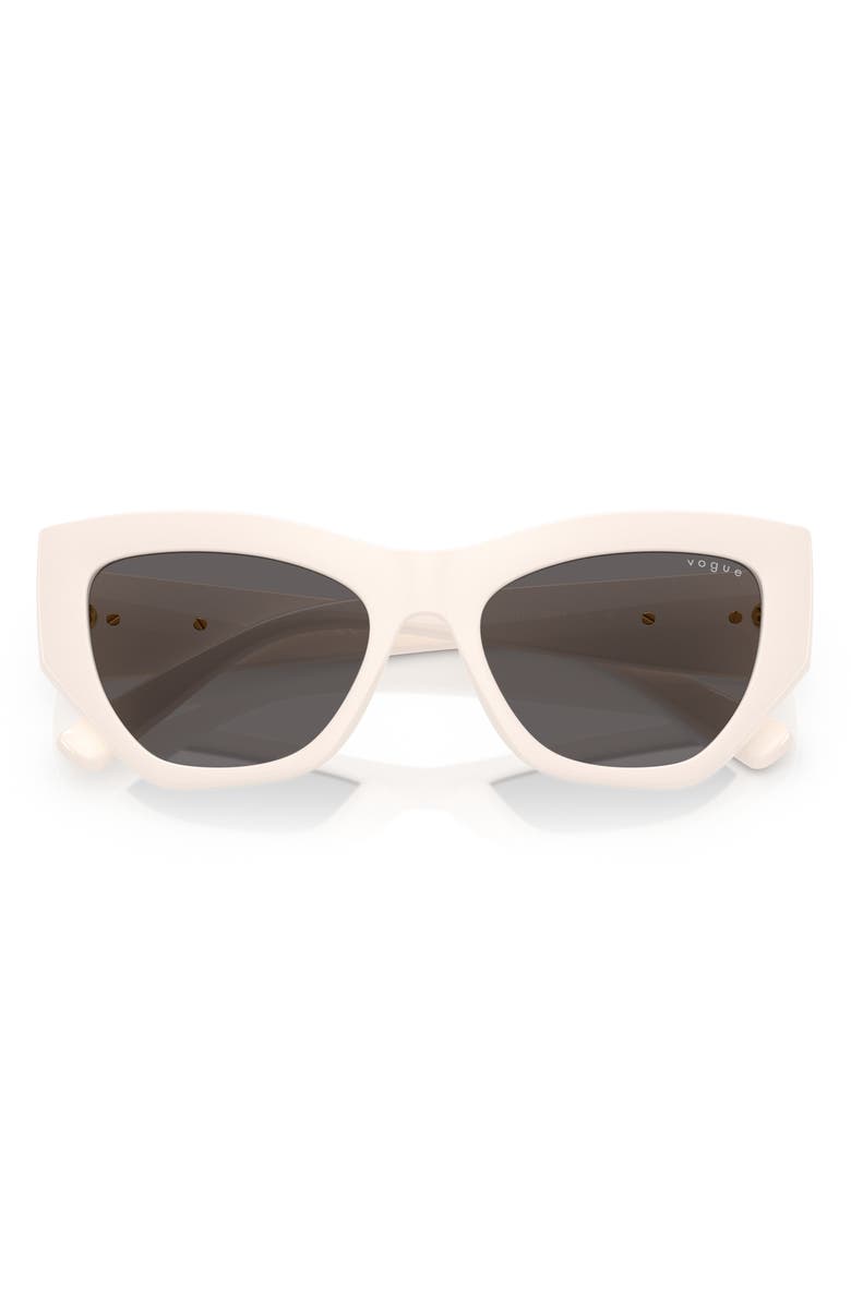 VOGUE 53mm Irregular Sunglasses, Main, color, Black White