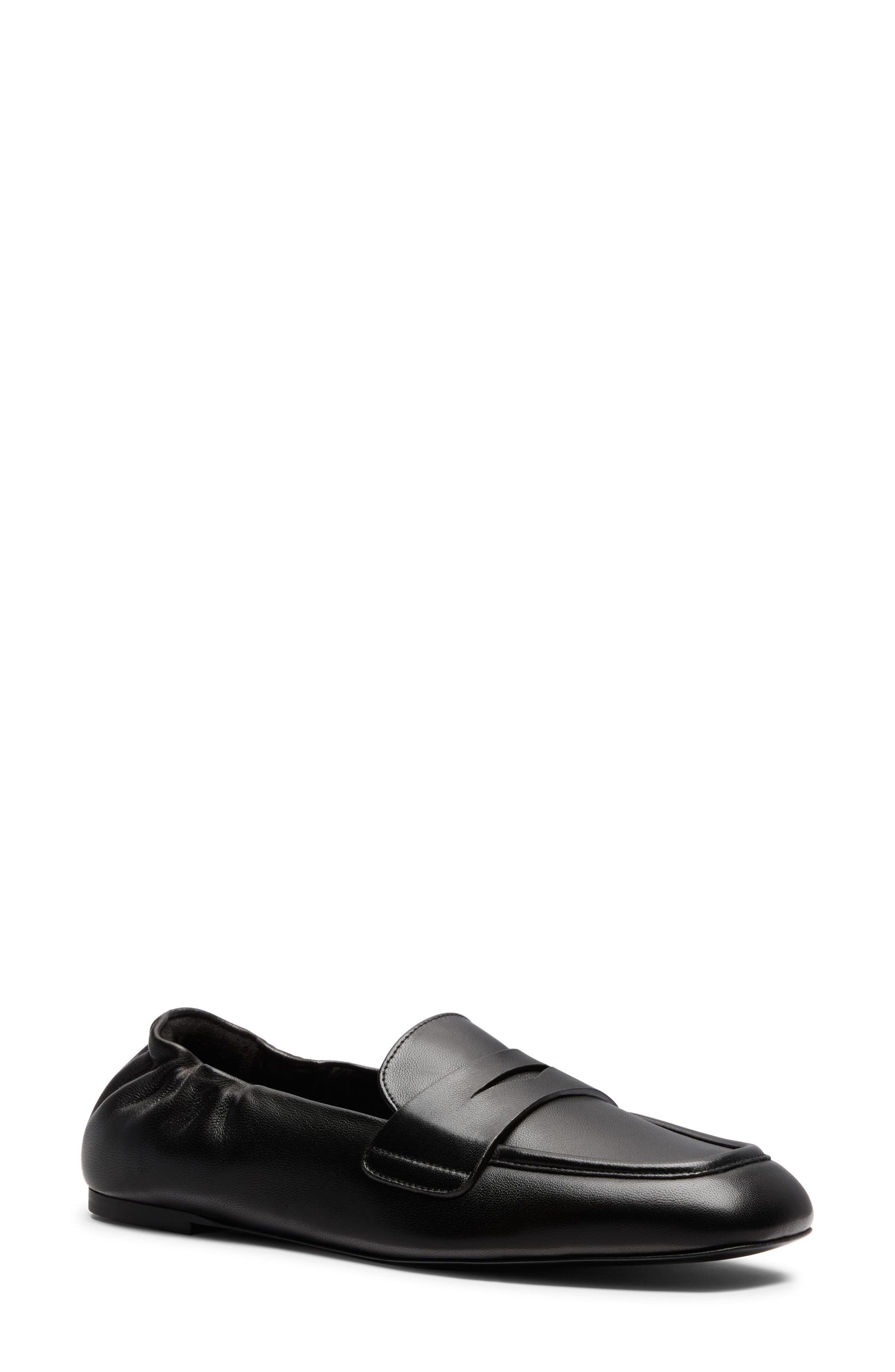 Bryant Leather Loafer, Main, color, BLACK