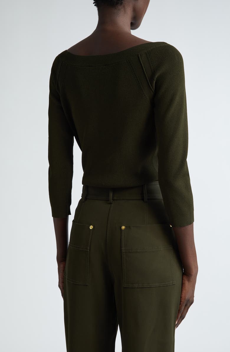 ST. JOHN Fine Gauge Rib Sweater, Alternate, color, 