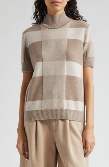 Aemi + Co Diamond Mock Neck Raglan Sleeve Sweater