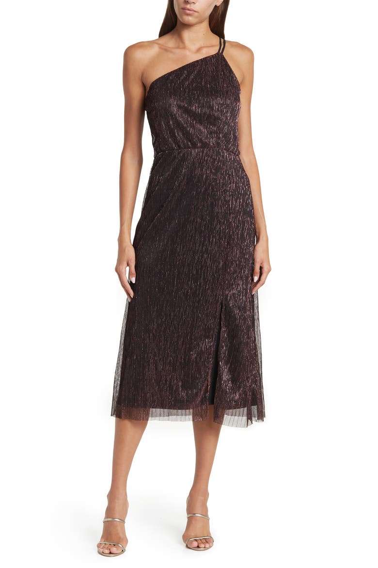 Strappy Midi Dress, Main, color, WINE