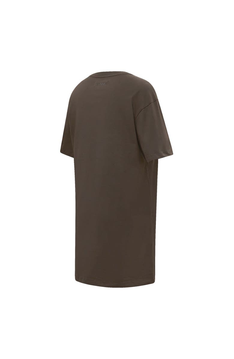 PRO STANDARD Women's Pro Standard Brown New York Yankees Neutral T-Shirt Dress, Alternate, color, Brown
