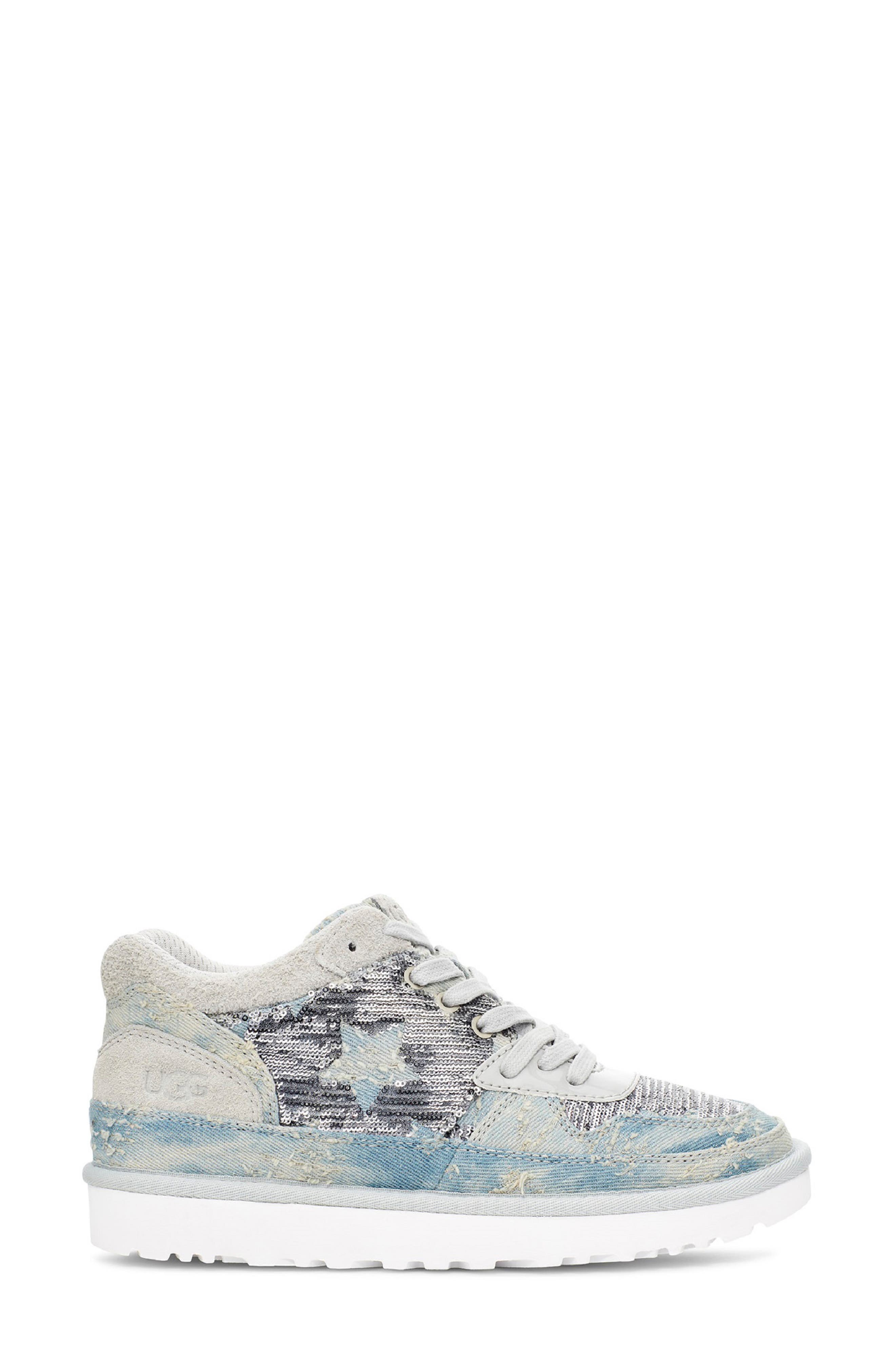 Highland Sequin Sneaker, Alternate, color, GREY VIOLET SEQUINS STARS