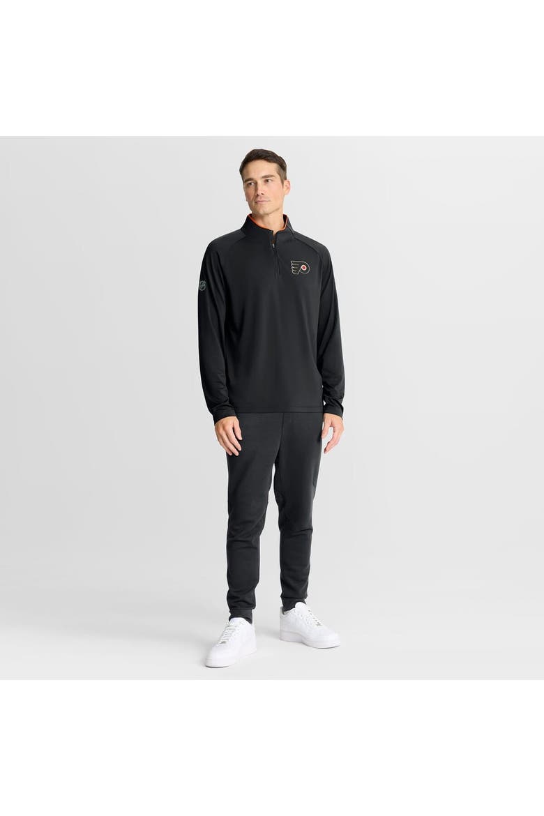 Men's Fanatics Black Philadelphia Flyers Authentic Pro Rink Training Quarter-Zip Pullover, Alternate, color, Black