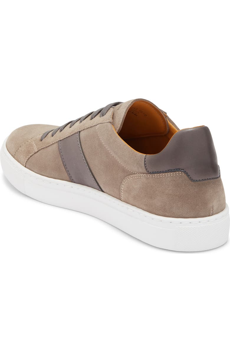 Magnanni Ashley Stripe Suede & Leather Sneaker, Alternate, color, Grey