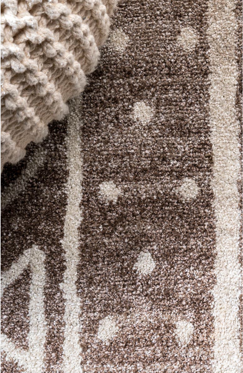 JONATHAN Y Amanar  Geometric Area Rug, Alternate, color, Brown/Ivory