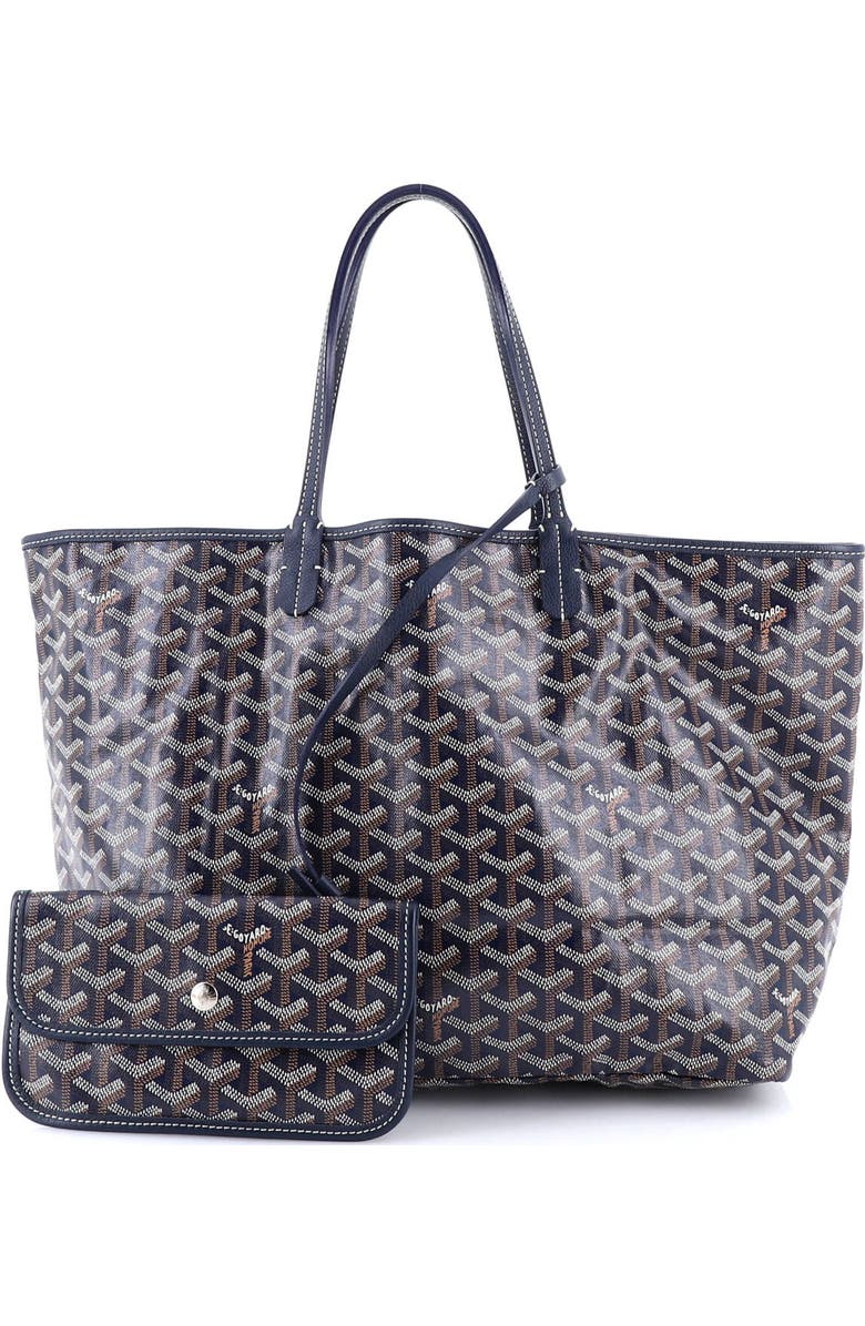 Pre-Owned Goyard Saint Louis Tote Coated Canvas PM, Alternate, color, Blue