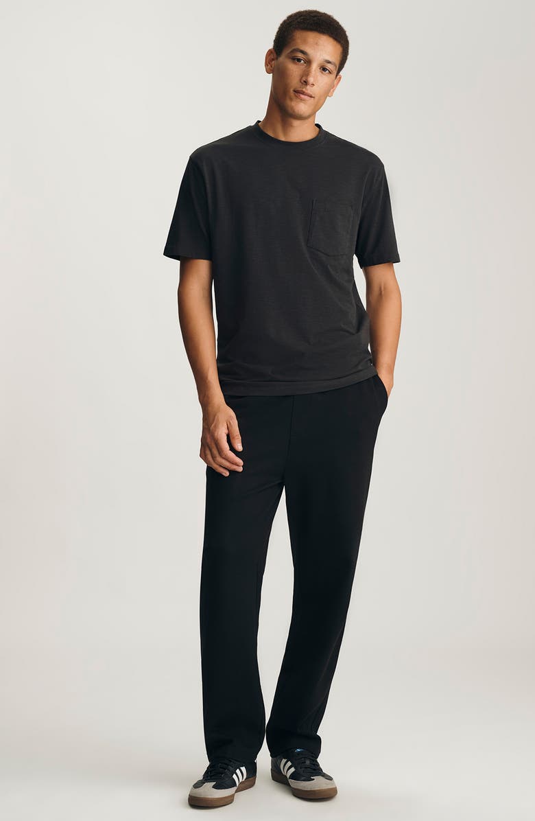 Mavi Jeans Slub Jersey Pocket T-Shirt, Alternate, color, Pirate Black