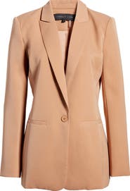 Endless Rose Tailored Single Button Blazer
