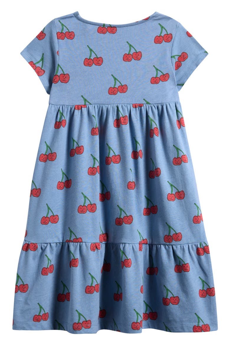 Kids' Ariel Twirly Cotton Jersey Dress, Alternate, color, BLUE CHERRY