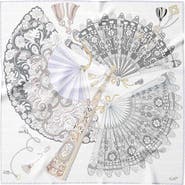 Elizabetta Venetian Fan - Silk Bandana