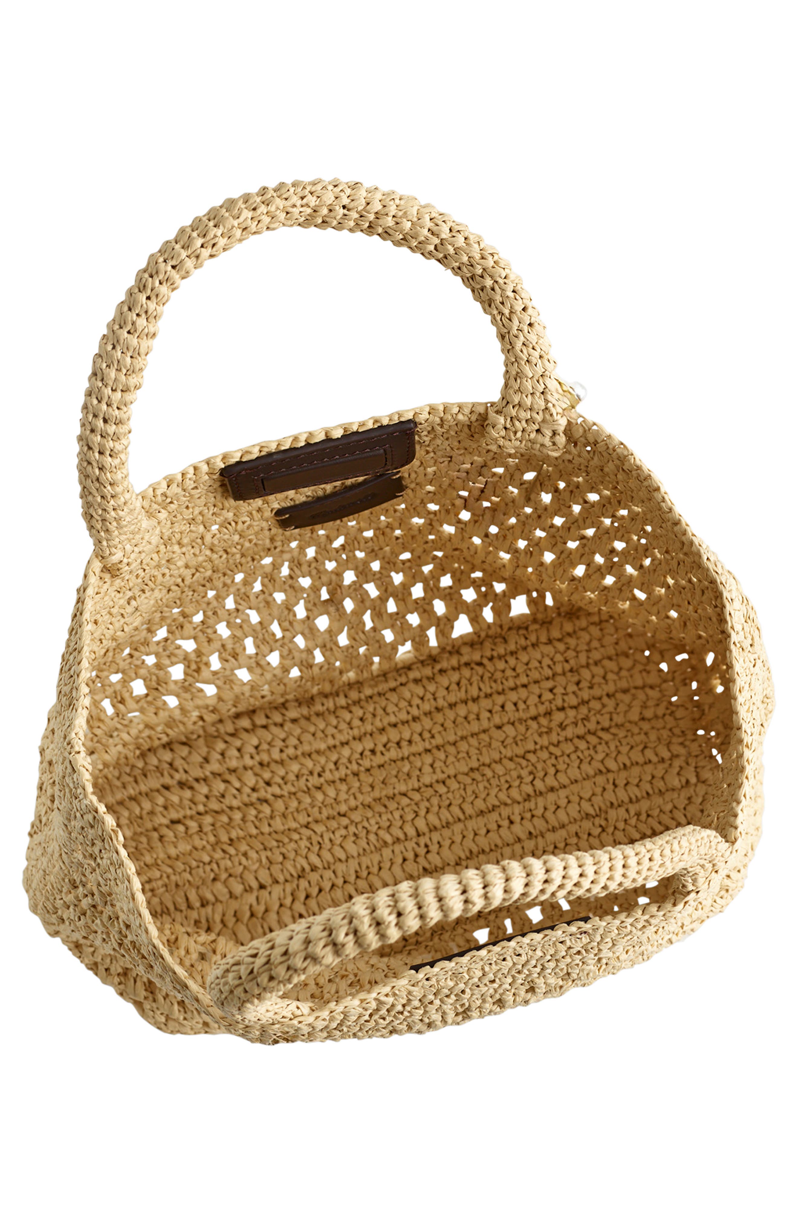 Madewell The Woven Mini Tote, Alternate, color, Natural