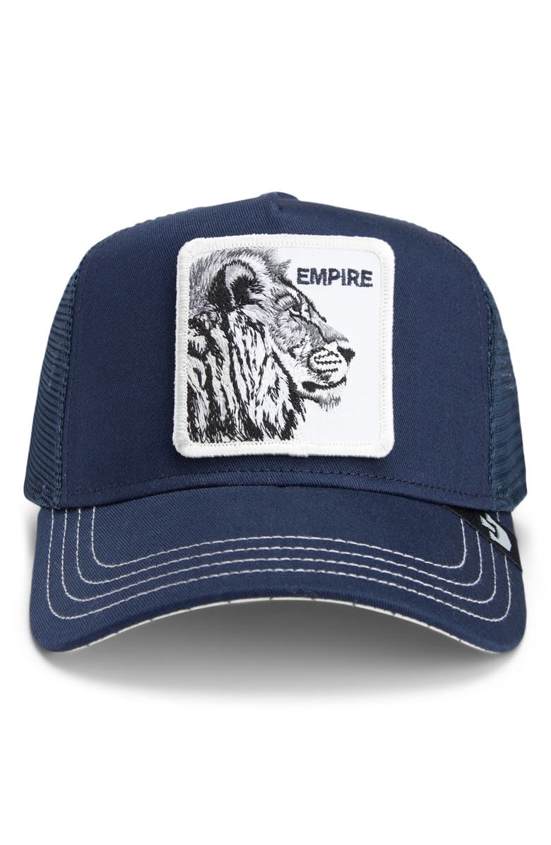 Goorin Bros. The Empire Lion Trucker Hat, Alternate, color, 