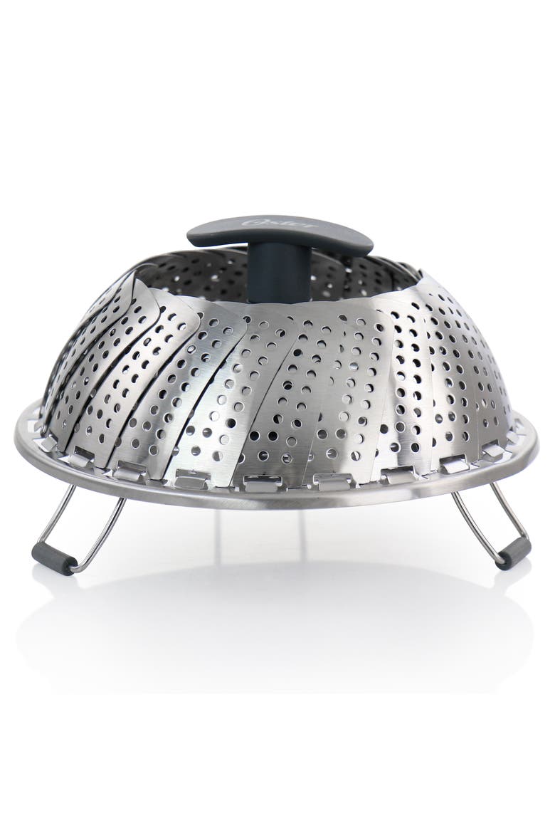 Bluemarine Expandable Stainless Steel Steamer Basket, Alternate, color, Silver