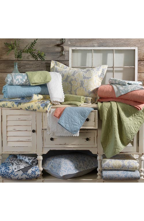Laura Ashley Ruffle Garden Quilt & Sham Set In Cream Multi