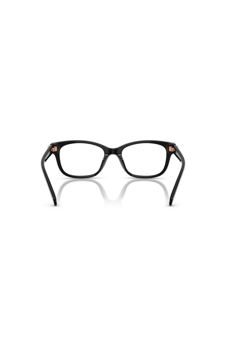 COACH 49mm Square optical glasses, Alternate, color, Black