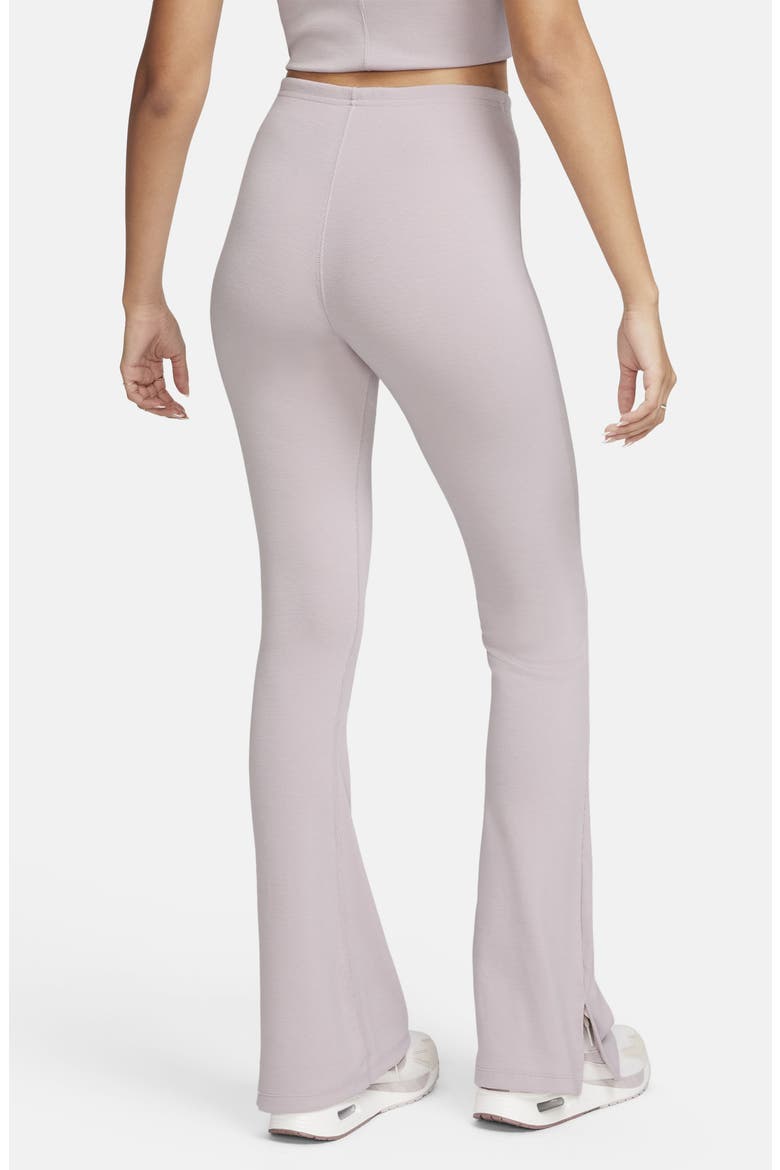 Sportswear Chill Knit Flare Leggings, Alternate, color, PLATINUM VIOLET/ SAIL