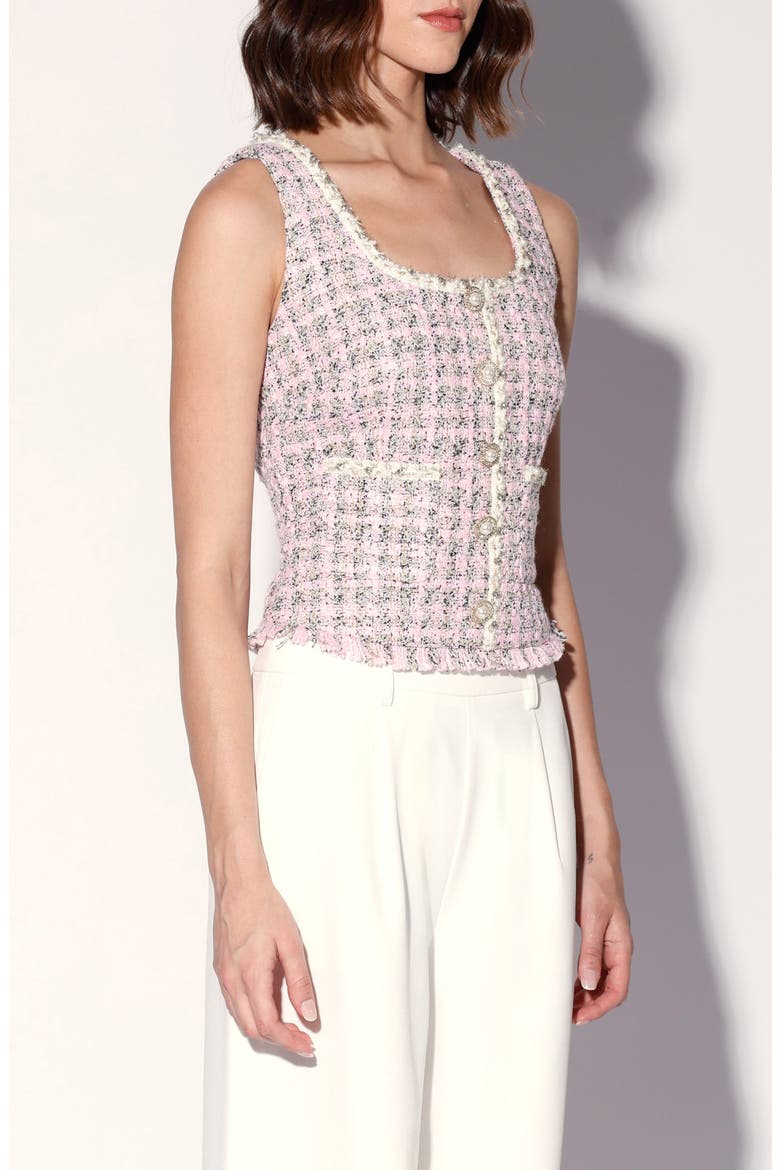 Francine Tweed Top, Alternate, color, CAROUSEL TWEED