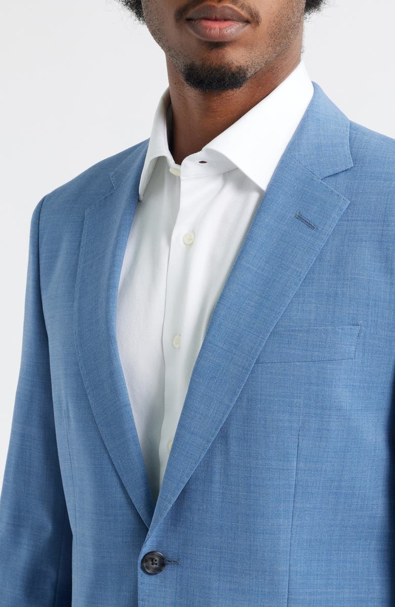 BOSS Huge Stretch Wool Suit, Alternate, color, Open Blue