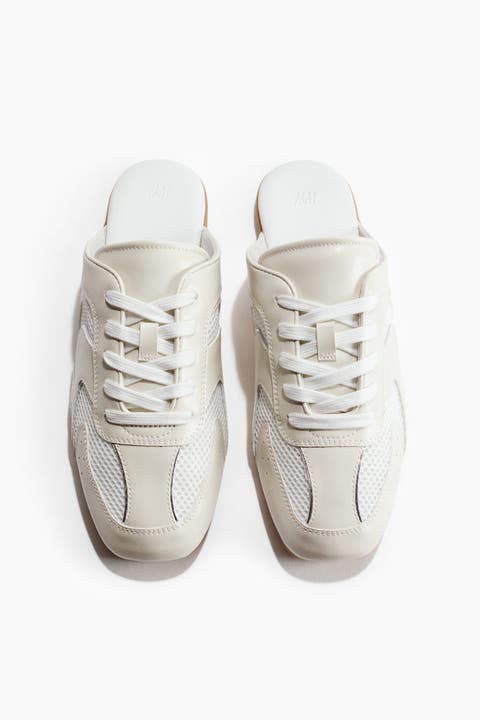 Trainer-style Leather Mules