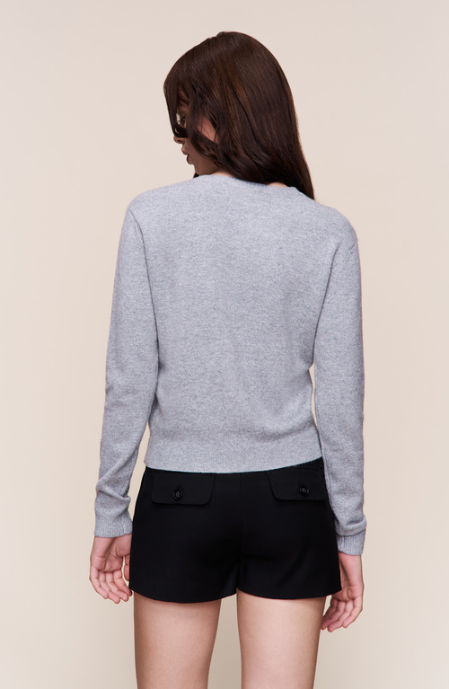 Guizio Penelope Patch Pocket Shorts In Gray