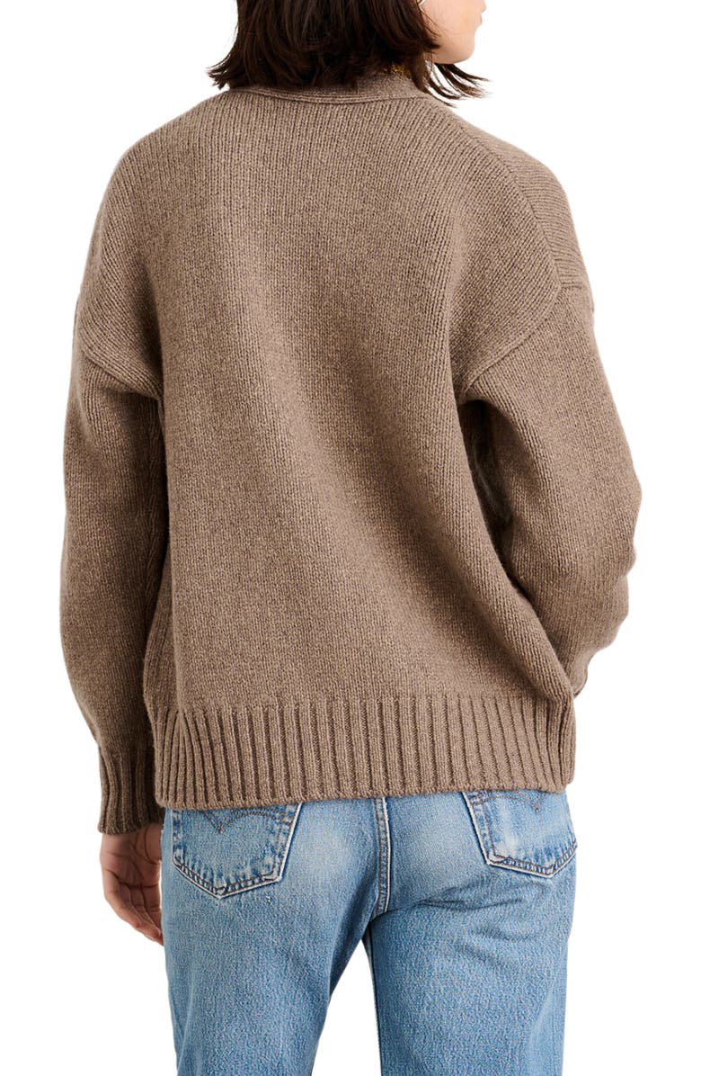 Alex Mill Emma V-Neck Lambswool Blend Cardigan, Alternate, color,